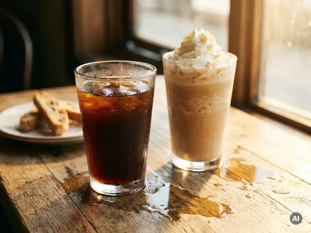 Should you choose cold brew or a frappe on a hot summer day?